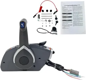 Boat Throttle Control Box 5006180 For Evinrude Johnson Side Mounted Outboard Remote Control Box With ignition switch and key Push To Open