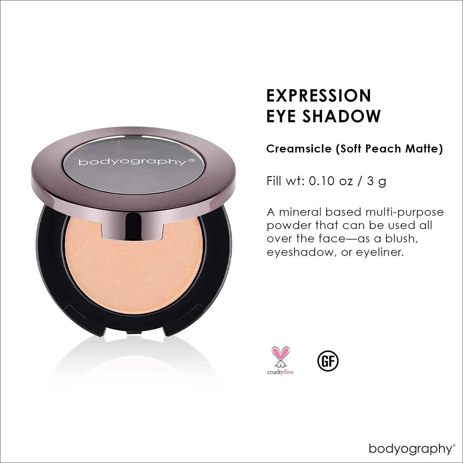 BODYOGRAPHY - Expressions Eye Shadow, Creamsicle, 0.14 Ounce