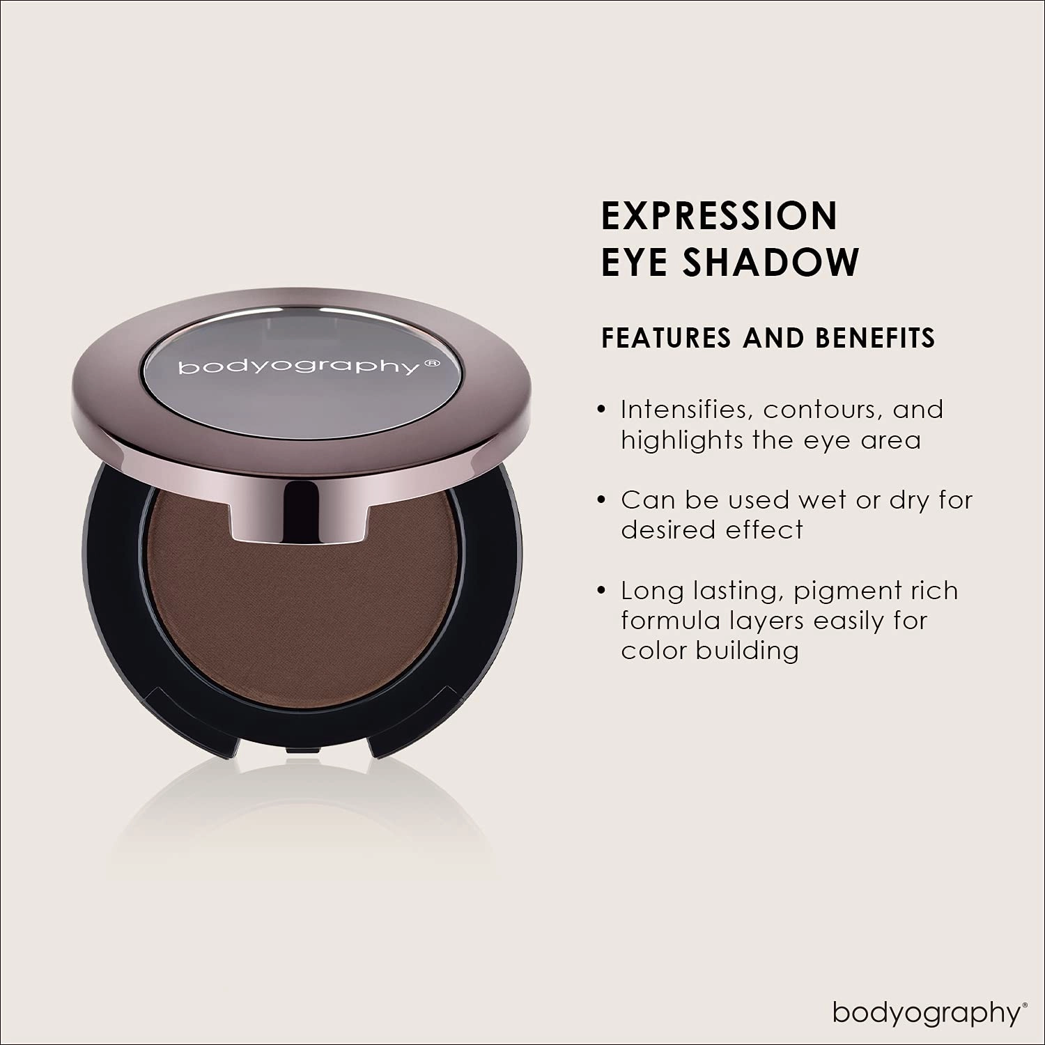 BODYOGRAPHY - Expressions Eye Shadow, Sable, 0.14 Ounce