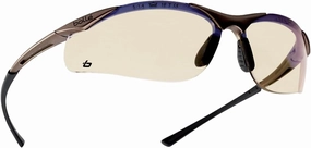 Bollé Safety 40047, Contour Safety Glasses, anti-scratch, grey black frame, ESP Lenses