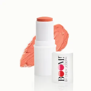 BOOM Beauty Boom Stick Golden Peach: 3-in-1 Cream Blush Stick for Eyes, Lips & Cheek, Long-Wearing Blend & Build Color Vegan Lipstick Pen for All Skin
