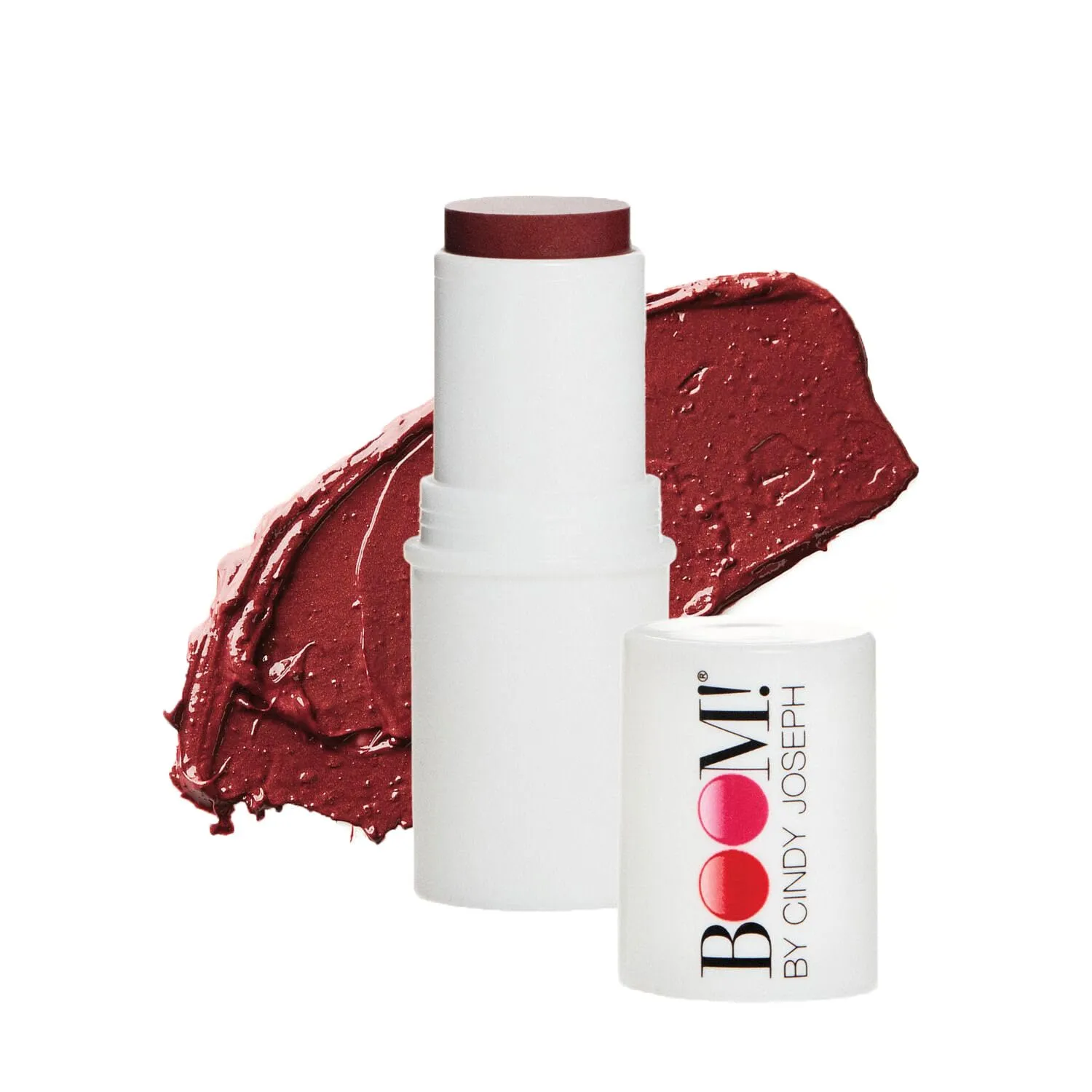 BOOM Beauty Boomstick Berry - All-in-One Cream Blush for Cheeks, Eyes & Lips - Long-Wearing, Blendable Makeup Blush Stick for Mature Skin - Cruelty-Free Lip Cheek Tint with Skincare Benefits