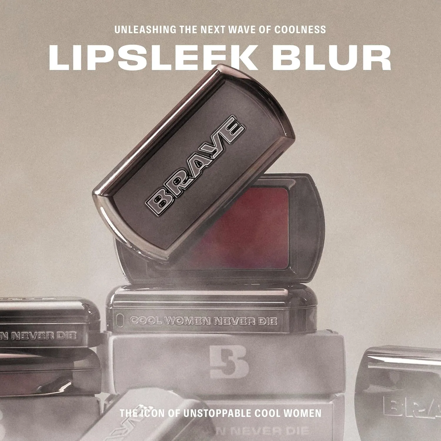 BRAYE LIPSLEEK BLUR | Blush for Cheeks & Lips, Korean Makeup Blush, Cool Lip and Cheek Balm, Vegan Cream, Lightweight w/Blendable & Buildable Makeup, Natural Look 09 PROUD 0.08oz
