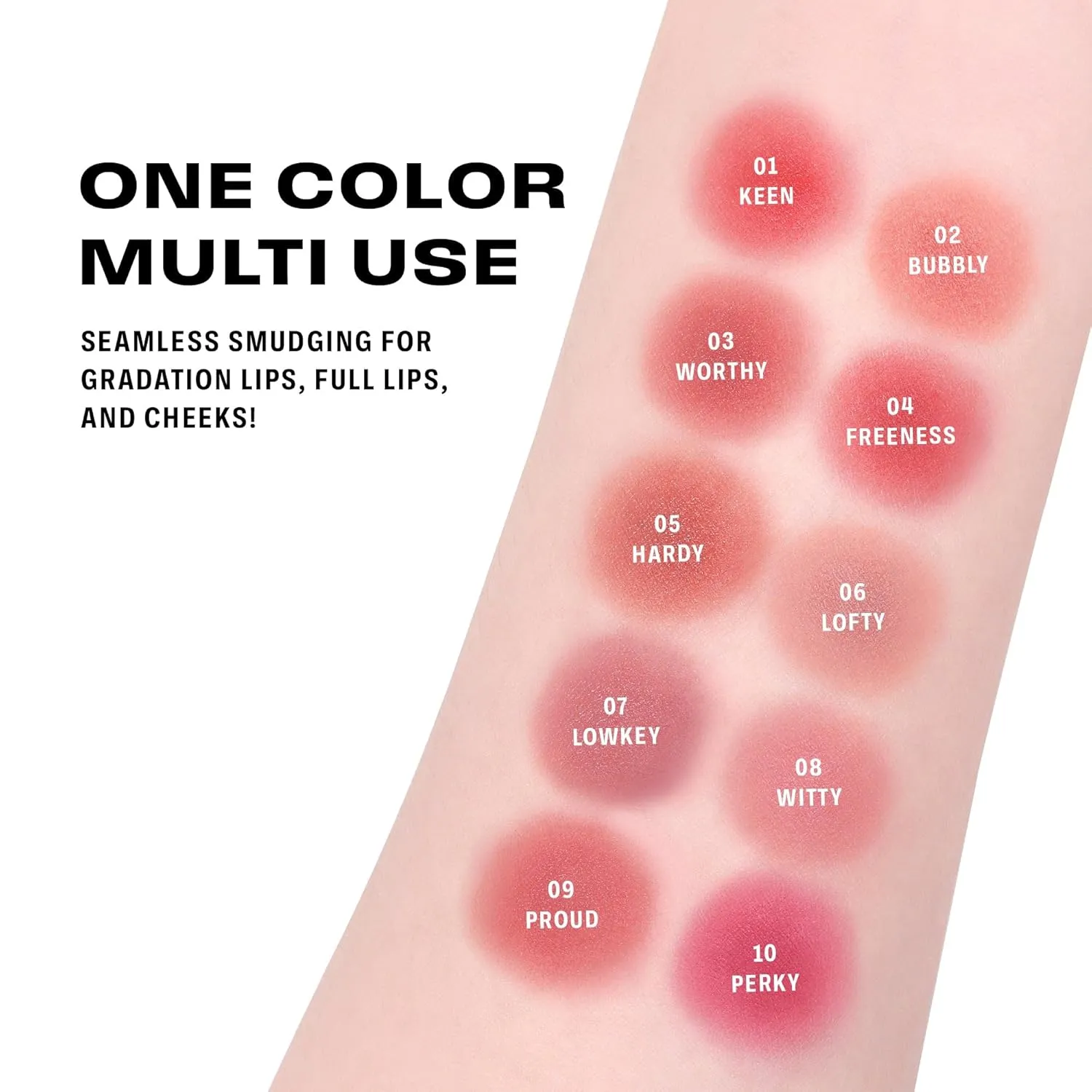 BRAYE LIPSLEEK BLUR | Blush for Cheeks & Lips, Korean Makeup Blush, Cool Lip and Cheek Balm, Vegan Cream, Lightweight w/Blendable & Buildable Makeup, Natural Look 09 PROUD 0.08oz