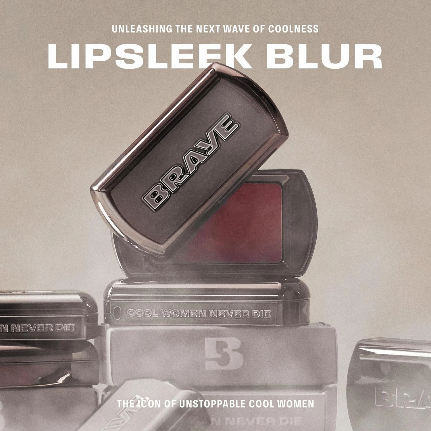 BRAYE LIPSLEEK BLUR | Blush for Cheeks & Lips, Korean Makeup Blush, Cool Lip and Cheek Balm, Vegan Cream, Lightweight w/Blendable & Buildable Makeup, Natural Look 02 BUBBLY 0.08oz
