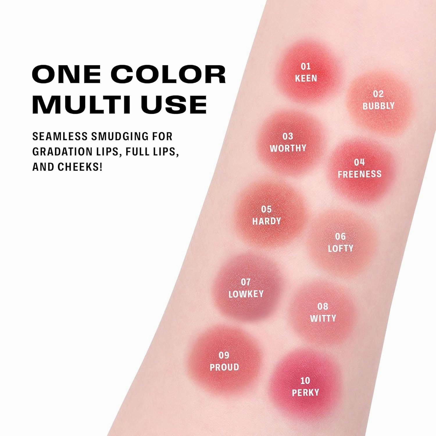 BRAYE LIPSLEEK BLUR | Blush for Cheeks & Lips, Korean Makeup Blush, Cool Lip and Cheek Balm, Vegan Cream, Lightweight w/Blendable & Buildable Makeup, Natural Look 04 FREENESS 0.08oz