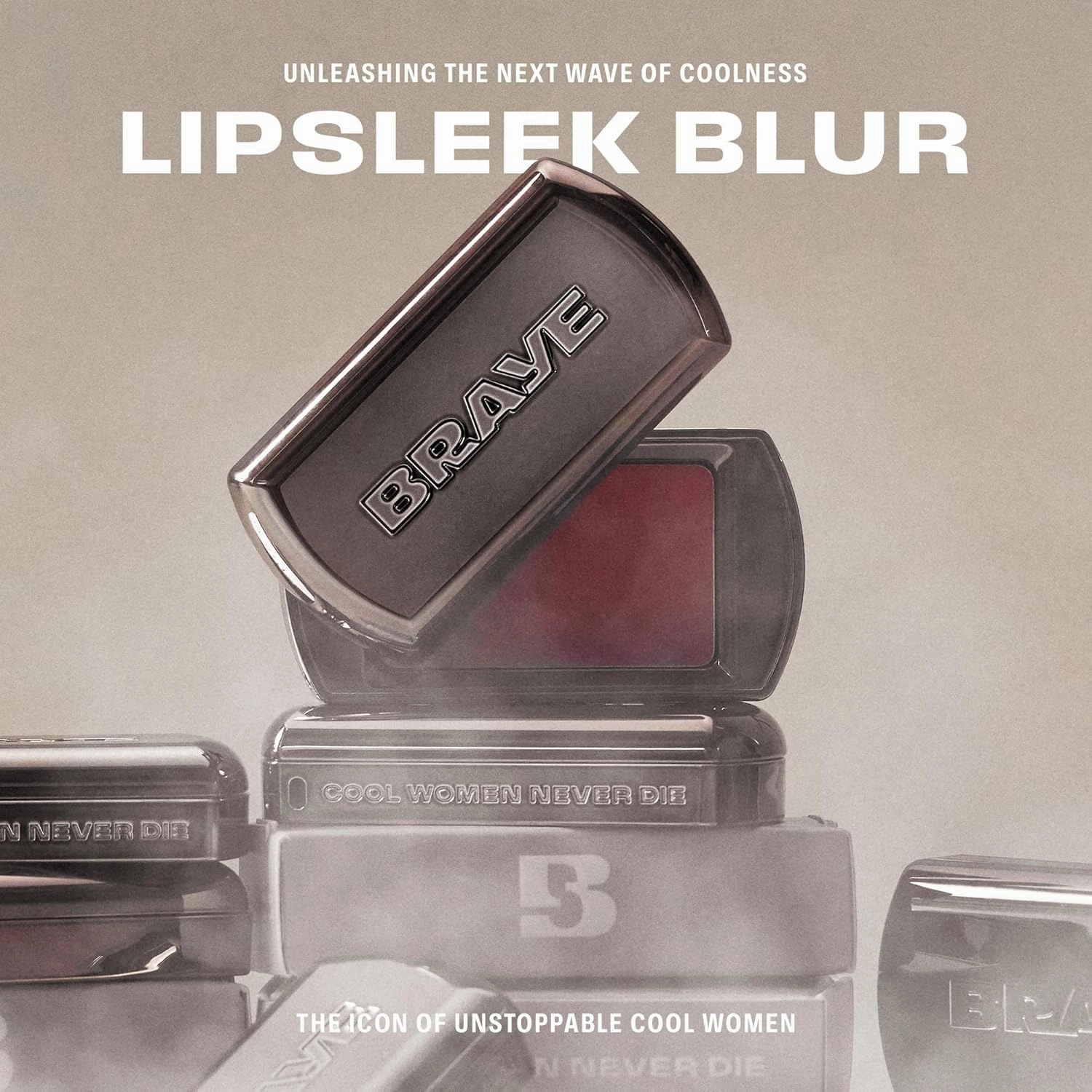 BRAYE LIPSLEEK BLUR | Blush for Cheeks & Lips, Korean Makeup Blush, Cool Lip and Cheek Balm, Vegan Cream, Lightweight w/Blendable & Buildable Makeup, Natural Look 04 FREENESS 0.08oz