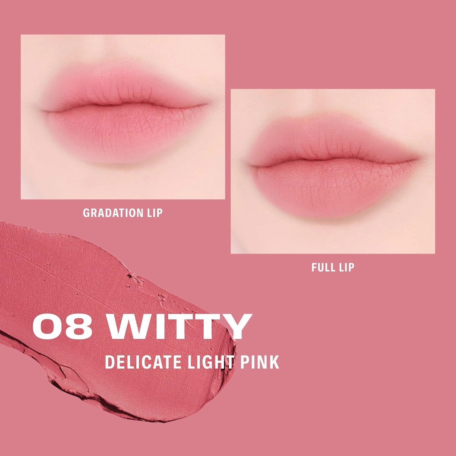 BRAYE LIPSLEEK BLUR | Blush for Cheeks & Lips, Korean Makeup Blush, Cool Lip and Cheek Balm, Vegan Cream, Lightweight w/Blendable & Buildable Makeup, Natural Look 08 WITTY 0.08oz