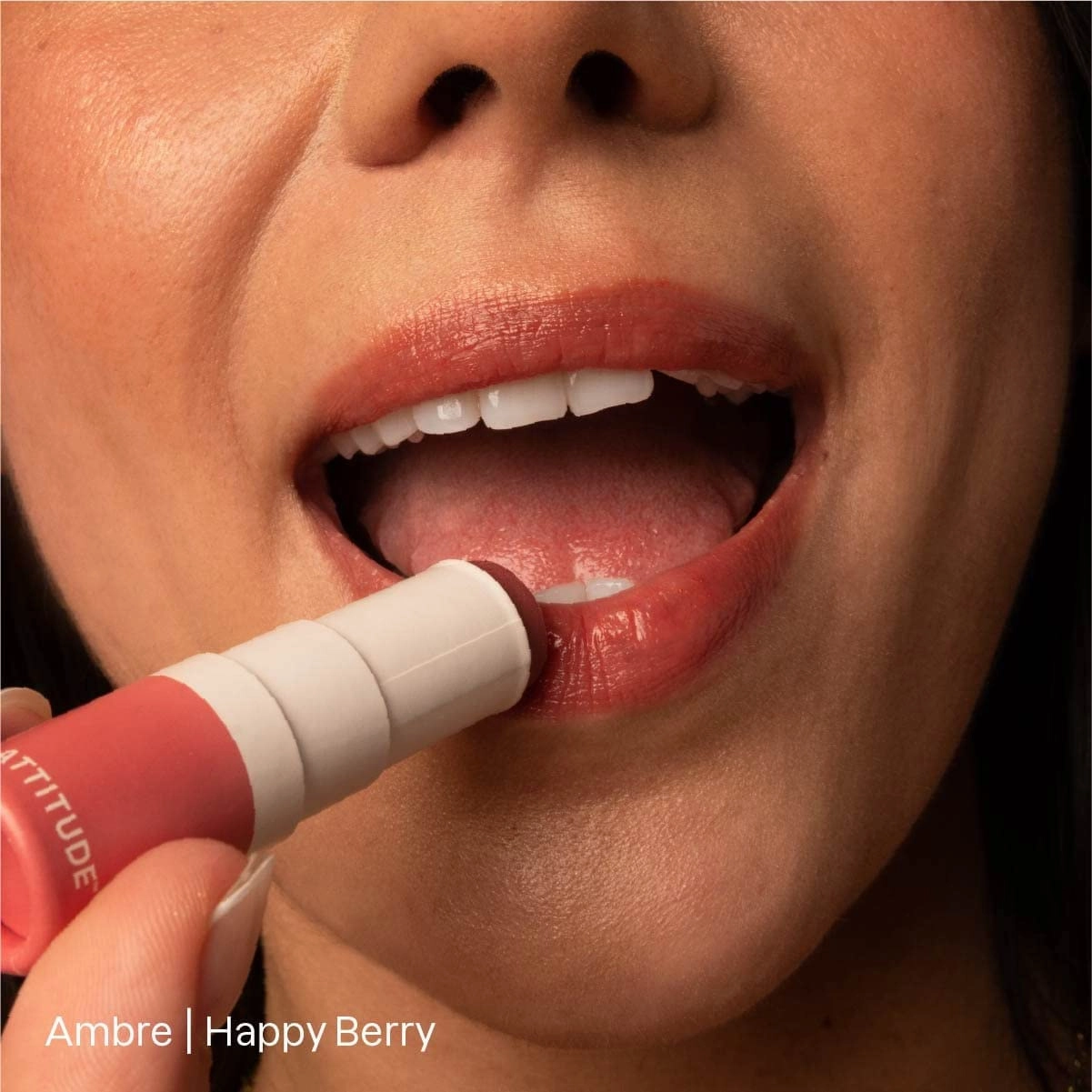 Bundle of ATTITUDE Oceanly Sheer Lip Gloss, Titanium Dioxide-Free, EWG Verified, Plastic-Free, Vegan & Cruelty-free Makeup, Happy Berry, 0.12 Oz   Lightweight Blush Stick, Happy Berry, 0.3 Oz