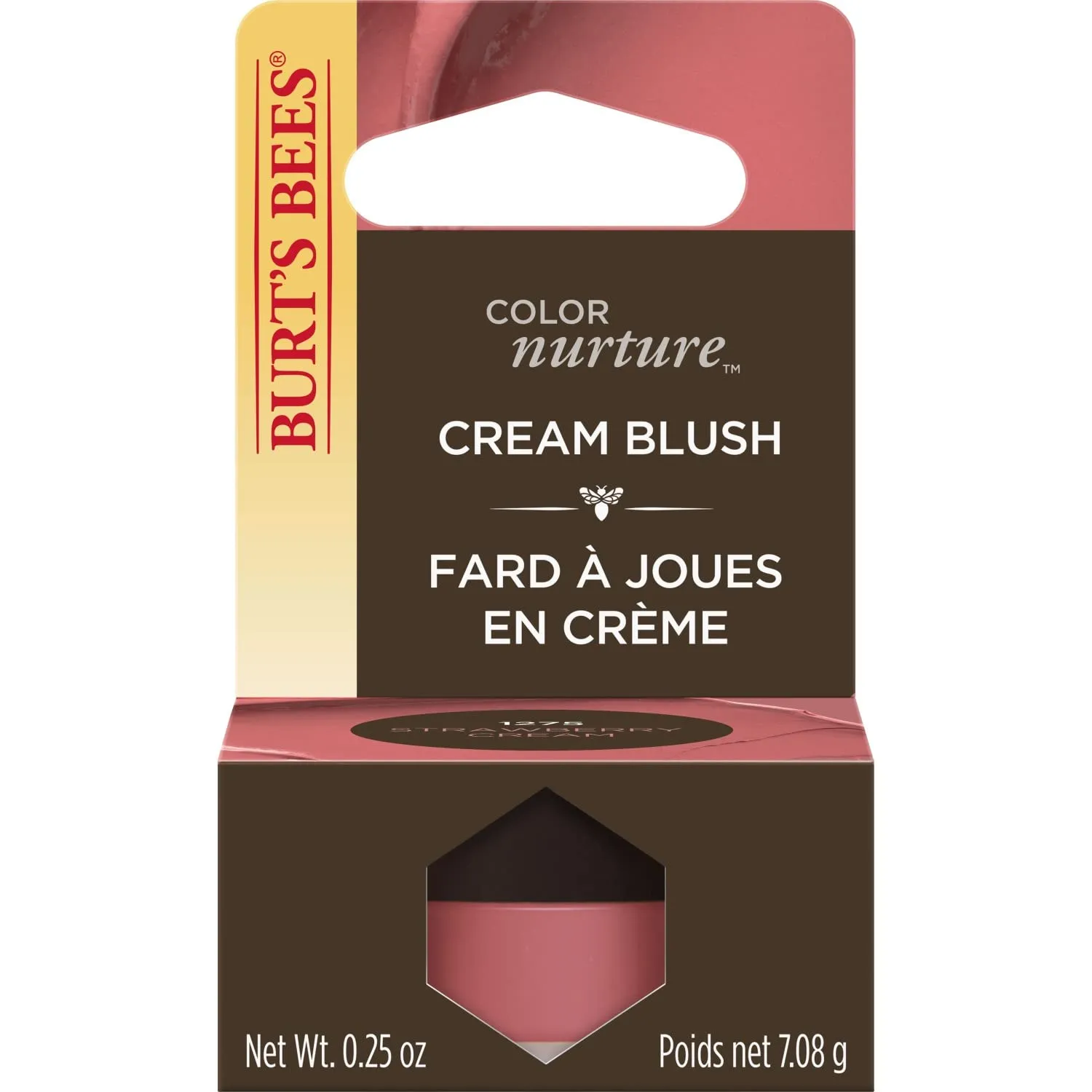 BURTS BEES Strawberry Cream Color Nurture Cream Blush, 7.08 GR