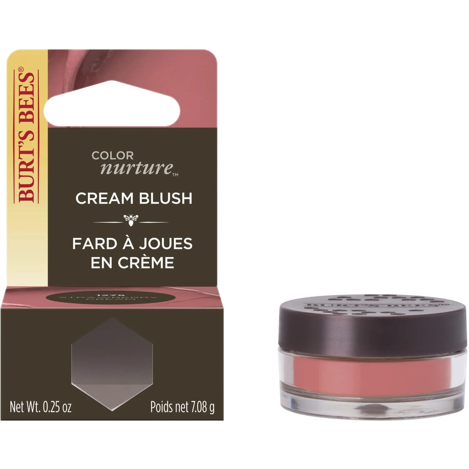 BURTS BEES Strawberry Cream Color Nurture Cream Blush, 7.08 GR