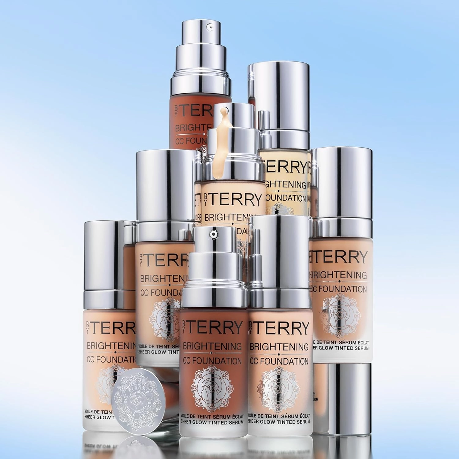 By Terry Brightening CC Foundation, Hydrating Serum Foundation, Ultra-Sheer Finish, Vegan & Cruelty-Free, 4N, Medium Neutral