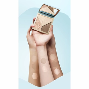 Cai Tang Matte & Shimmer Highlighter & Contouring Palette Caitang 3 Color Face Shadow Powder V Face Contour Cream Contouring Powder With Brush, Contouring Shadow
