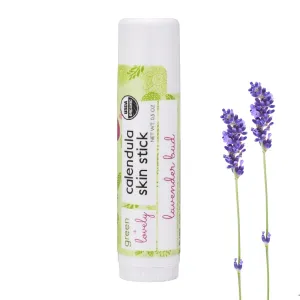 Calendula Skin Stick Organic Lotion Sticks Moisturizing Balm Ointment Salve Multipurpose Hand Cream Body Bar, 0.5 oz., Lavender Bud (2 Tube Set)