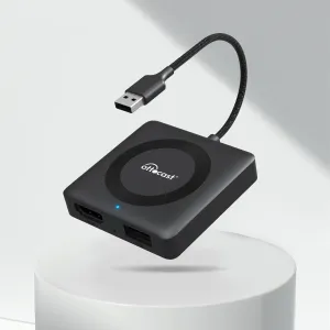 Car TV Mate - Plug & Play, Stable Fast, No Latency - Compatible with Fire TV Stick, SetTop Box, Switch, etc - HDMI to USB Port Converter for The OEM Factory CarPlay Cars