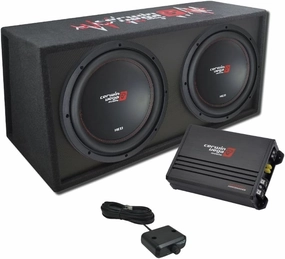 Cerwin Vega BKX212V - 12” Dual-Loaded Subwoofers & 1000W MAX Amplifier in Factory-Tuned Enclosure