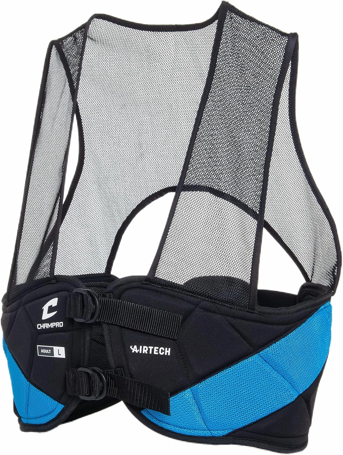 CHAMPRO Air Tech 3 Adult Football Rib Vest with Padded Rib Plate Guards and Tail Pad