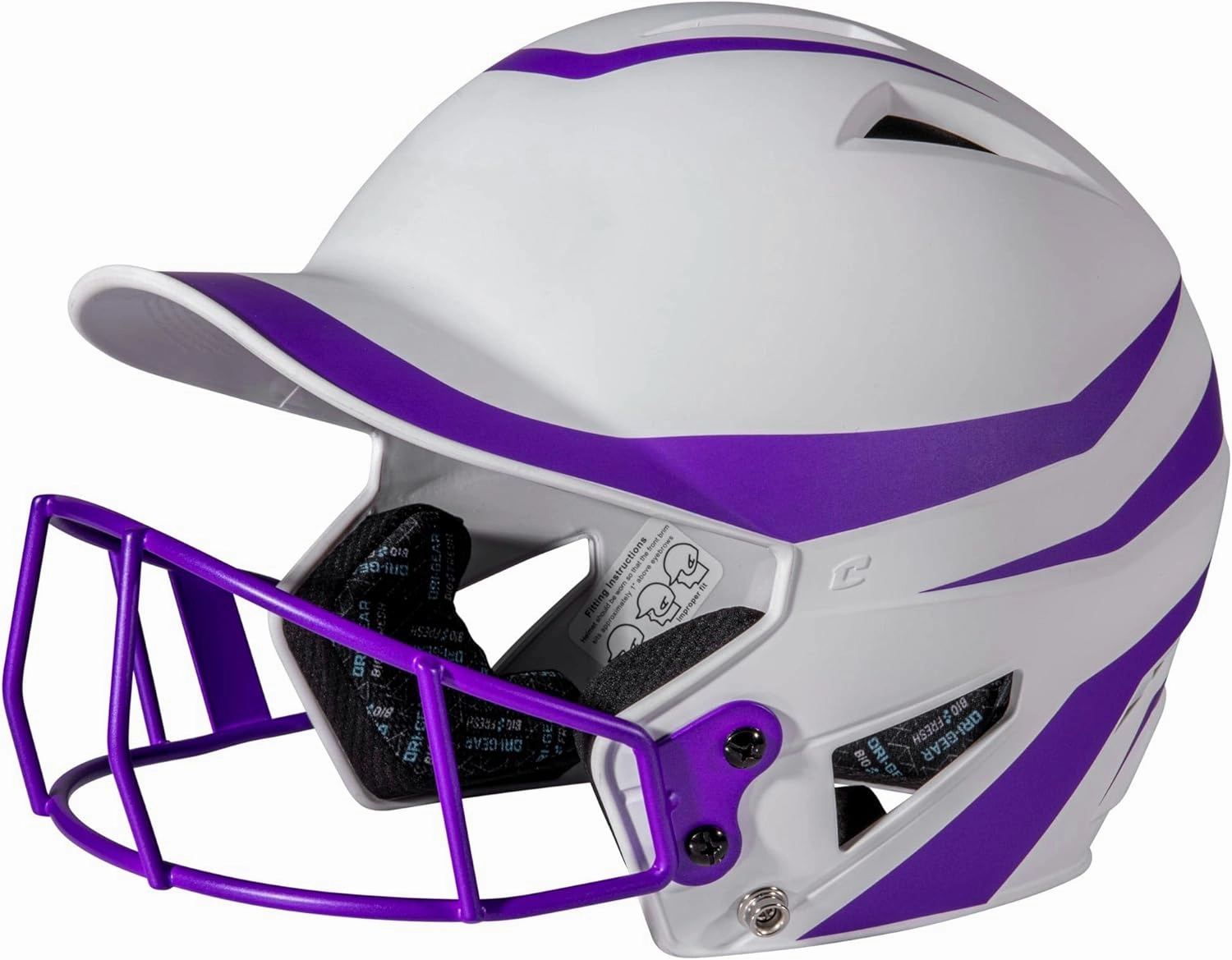 CHAMPRO HX Rise Legend 2-Tone Matte Fastpitch Softball Batting Helmet