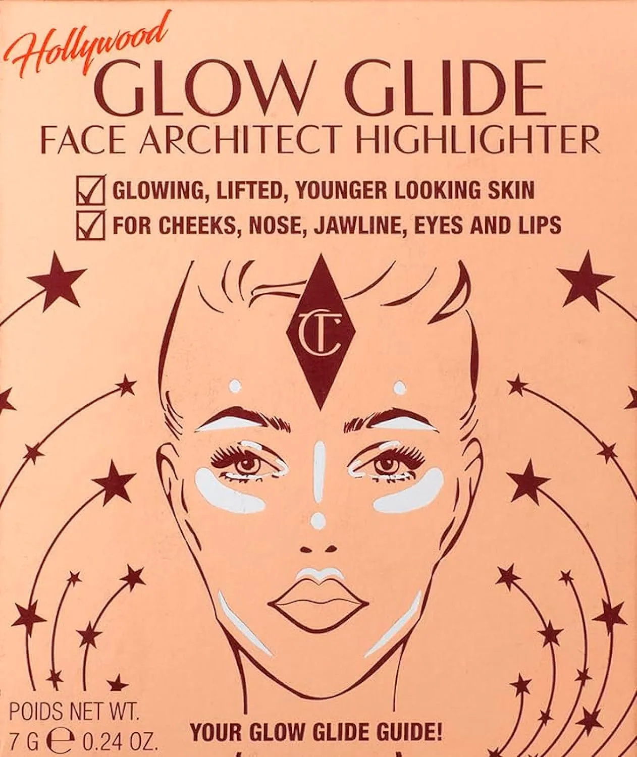 Charlotte Tilbury Glow Glide Face Architect Highlighter - Moonlit Glow