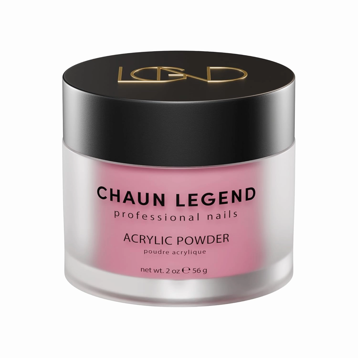 Chaun Legend Acrylic Powder, 2oz Long Lasting Salon Quality, Bubble Free, Self Leveling Professional Manicures, Fake Nails, Carving & Extensions, Berry Blush
