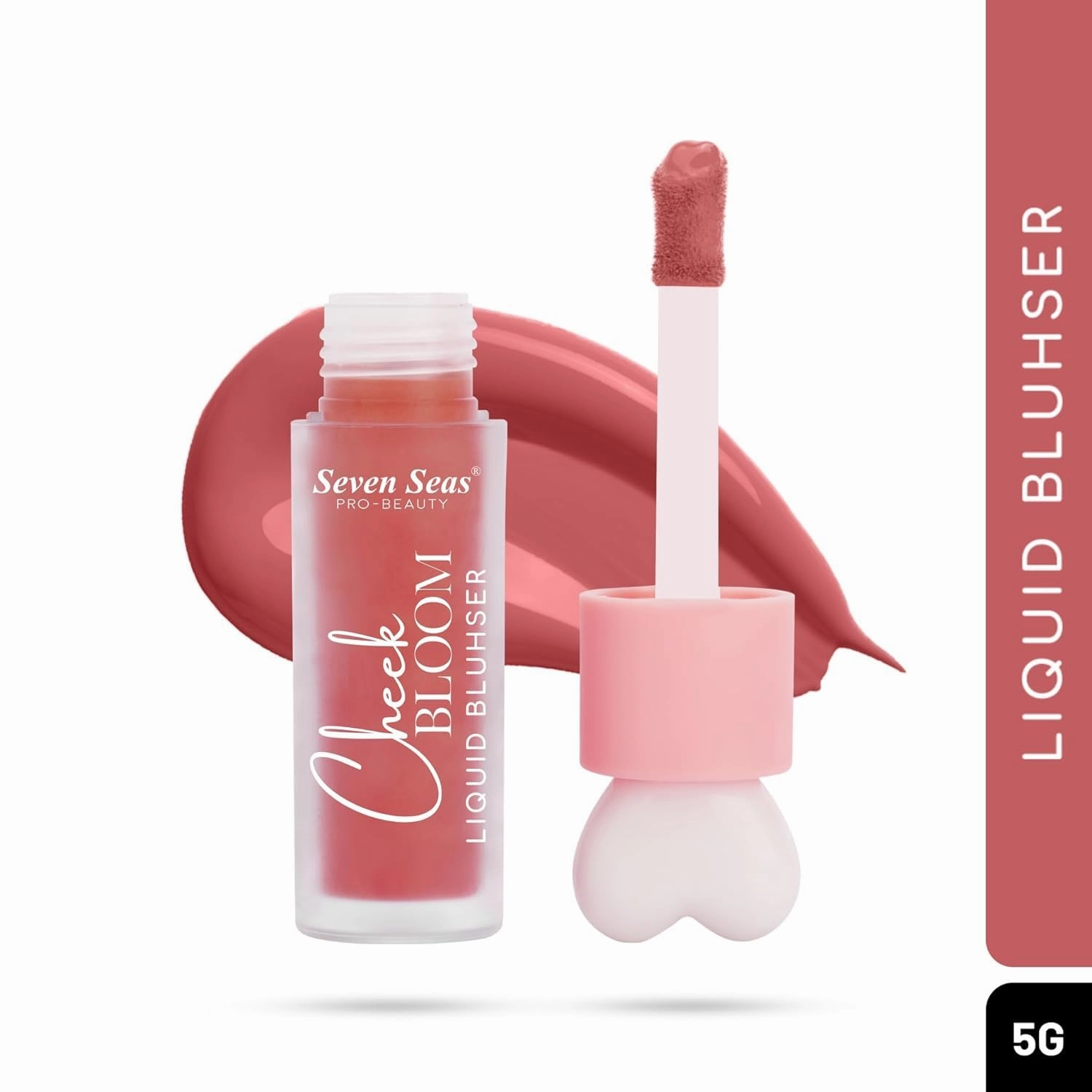 Cheek Bloom Liquid Blusher & Lip Gloss | Highly Pigmented | Long-lasting | Buildable & Blendable | All Skin Types (Natural Blush)