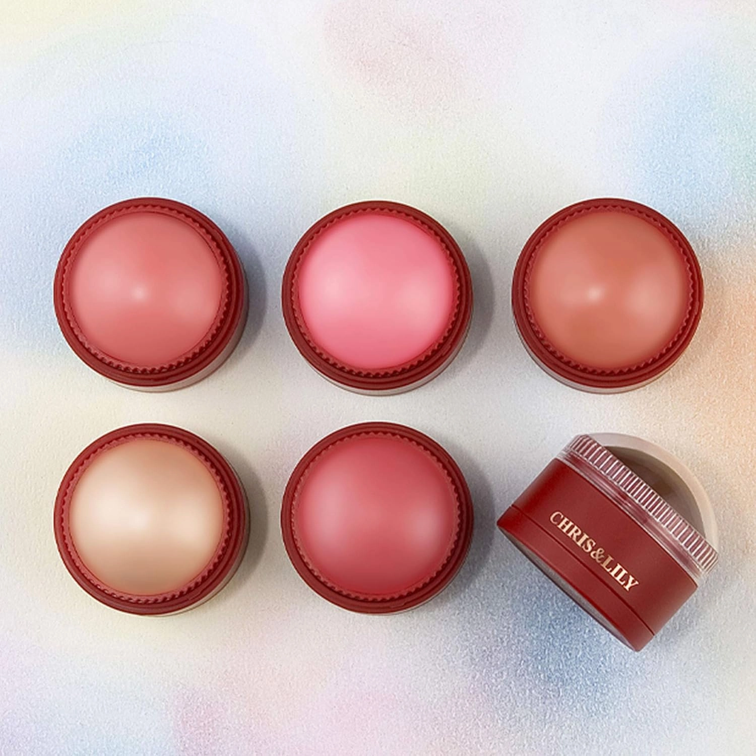 CHRIS&LILY DOME-GLE BLUSHER (#BR01), Just hit it on both cheeks without tools, Blends Easily&Blends Effortlessly,Natural Bronzer, 0.38 Oz