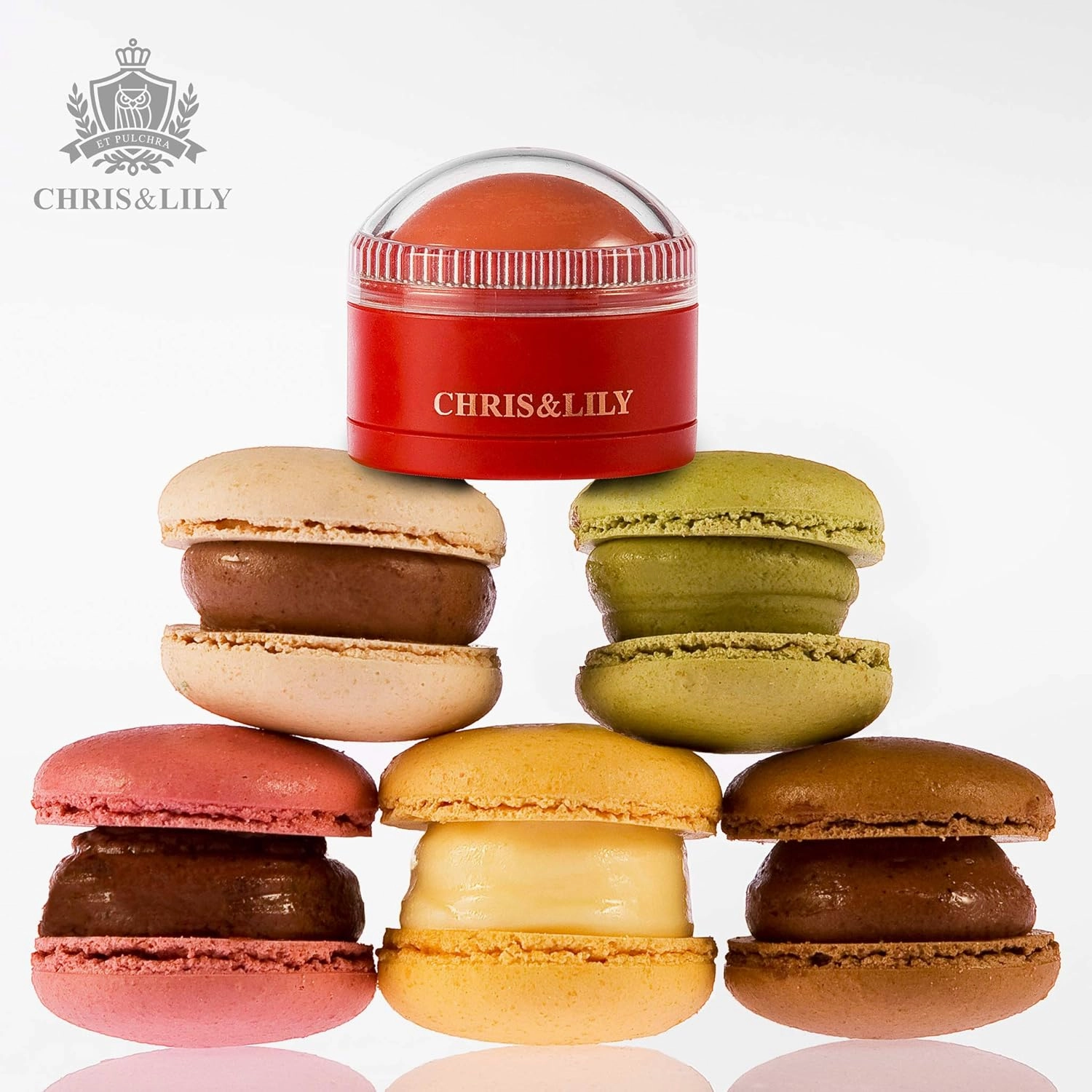 CHRIS&LILY DOME-GLE BLUSHER (#CR01), Just hit it on both cheeks without tools, Blends Easily&Blends Effortlessly, Ginger Coral, 0.38 Oz