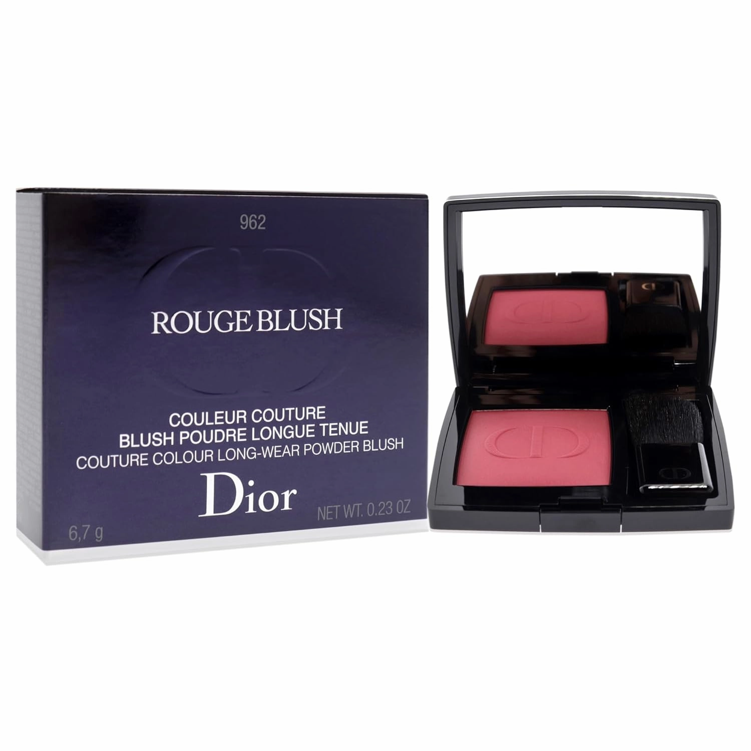 Christian Dior Rouge Blush - 962 Poison Matte Women Blush 0.23 oz safety pink