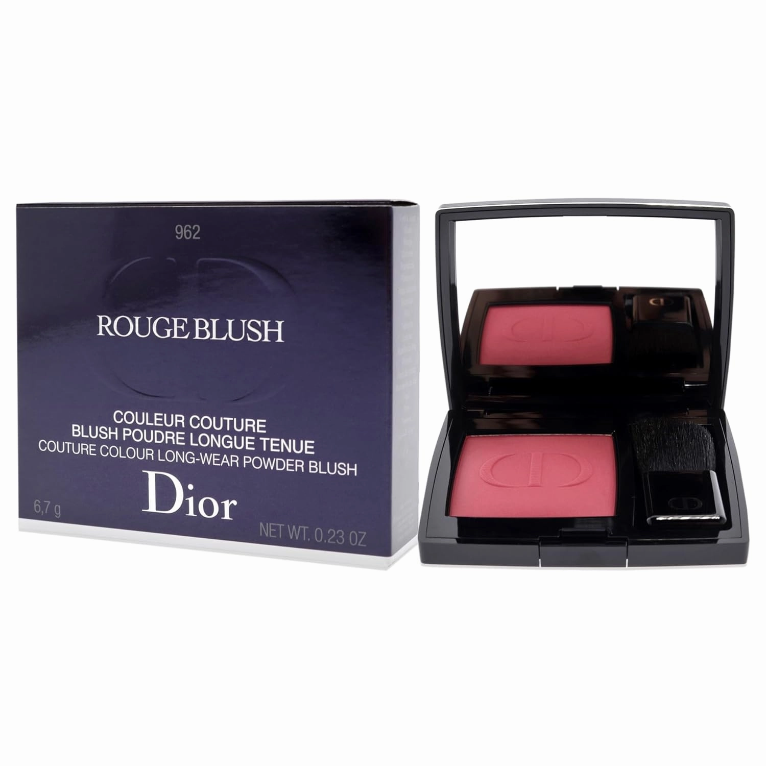 Christian Dior Rouge Blush - 962 Poison Matte Women Blush 0.23 oz safety pink