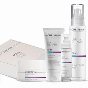 Christina Christmas Gift Box #2 Line Repair Firm | Cleanser Serum SPF50 Cream Night Cream