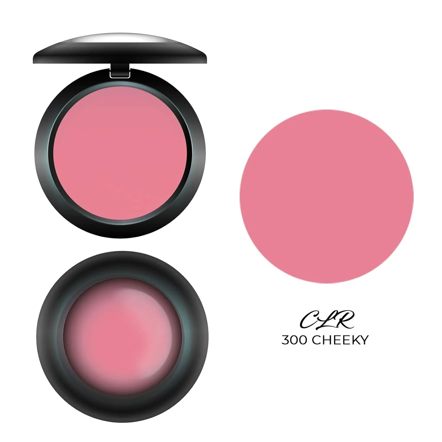 CoCo La Rue Highly-Pigmented Blush Palette, 100% Tried and Tested Makeup, Cream Blush for Silky and Velvety Feel (CLR M 300 Cherry)