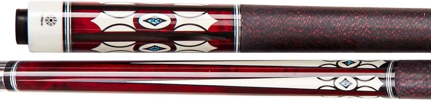 Collapsar CH Pool Cue with Soft Cues Case Sets,58" 2-Piece Custom Professional Billiards Ques Sticks with 13mm Tips,Pro Maple Wood Shaft with 5x16x18 Joint 19-21oz Billiard Pool Stick