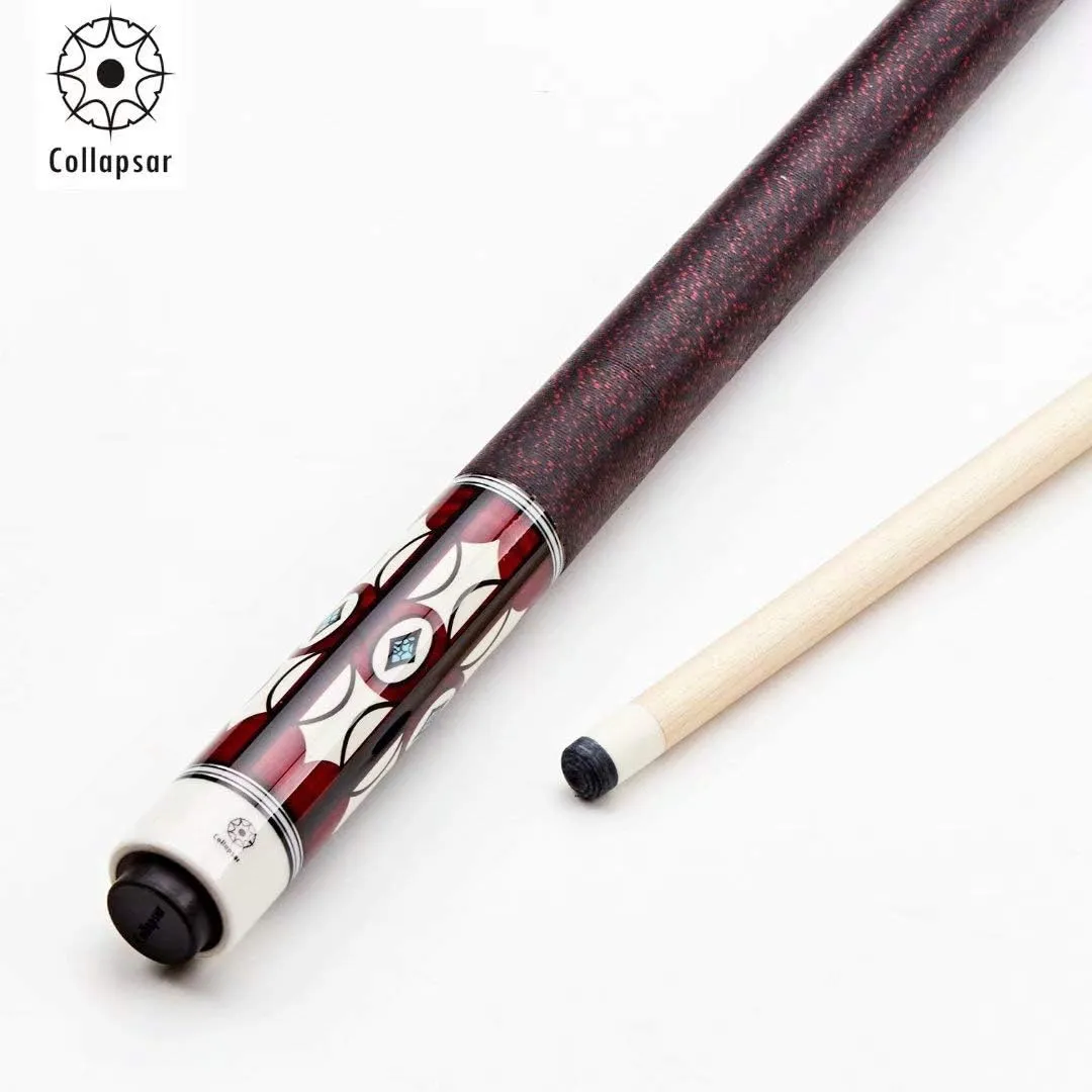 Collapsar CH Pool Cue with Soft Cues Case Sets,58" 2-Piece Custom Professional Billiards Ques Sticks with 13mm Tips,Pro Maple Wood Shaft with 5x16x18 Joint 19-21oz Billiard Pool Stick