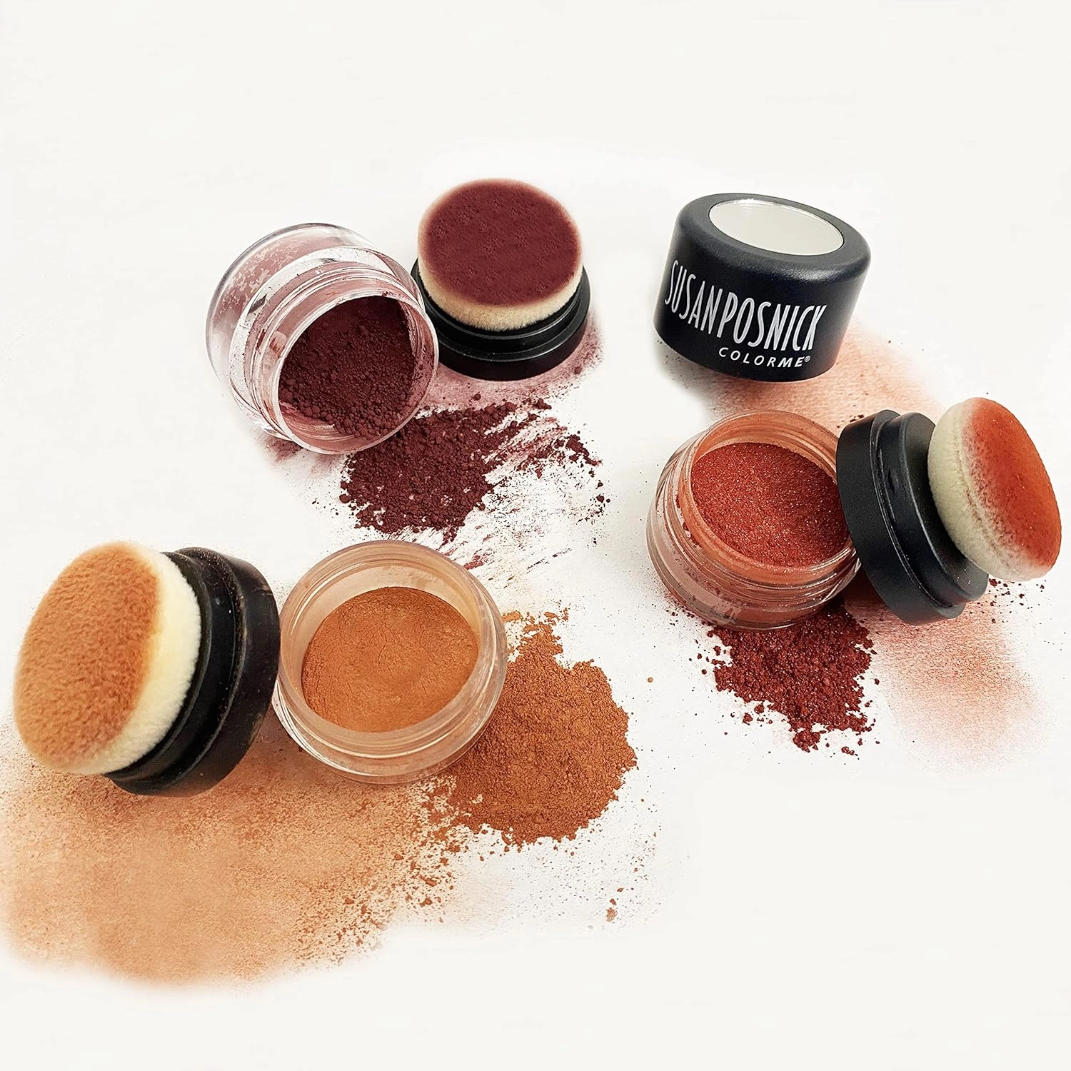 COLORME: Natural Makeup, Vegan, Cruelty Free, Mineral Powder Blush, Eyeshadow, Lip Tint & Sun Protection, In Pot (Camelia) / USA