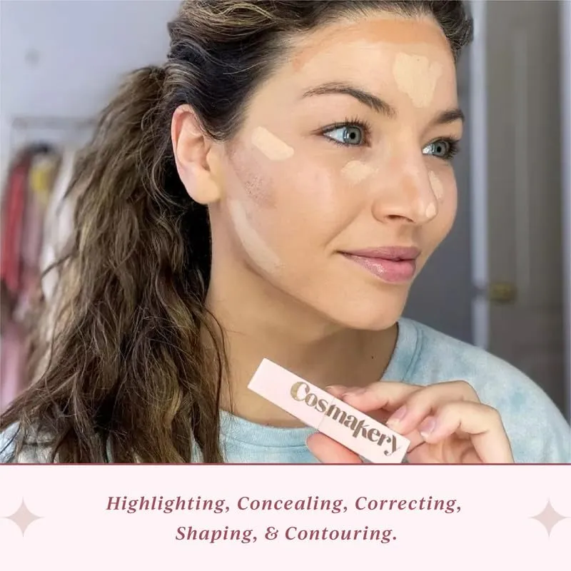 Contour Stick - Makeup Sculpting Stick for Face Shaping, Highlighting and Concealing - Diverse Skin Types - Cruelty-Free - Paraben-Free (Medium)