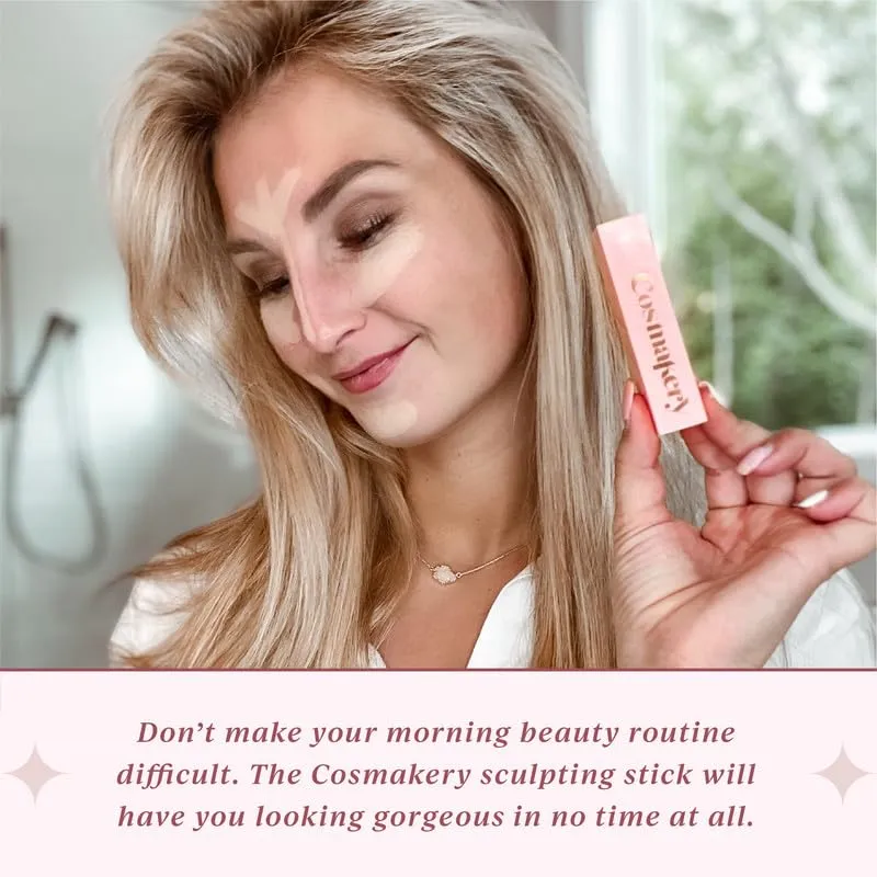 Contour Stick - Makeup Sculpting Stick for Face Shaping, Highlighting and Concealing - Diverse Skin Types - Cruelty-Free - Paraben-Free (Medium)