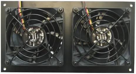 Coolerguys Pre-Set Thermal Controlled Cooling Kits for Cabinets, AV, and Components (Dual 80mm, Metal)