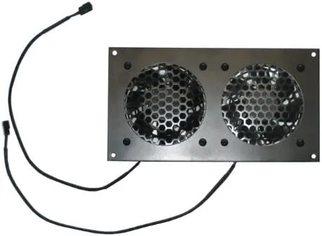 Coolerguys Pre-Set Thermal Controlled Cooling Kits for Cabinets, AV, and Components (Dual 80mm, Metal)