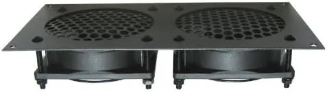 Coolerguys Pre-Set Thermal Controlled Cooling Kits for Cabinets, AV, and Components (Dual 80mm, Metal)