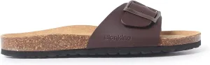 Cordoba Single Buckle Strap Bio Sandals for Women - Sustainable, Eco Friendly, Vegan Leather Sandals. Recycled Upper, Comfy Insole, Cork Midsole, EVA Sole. Made in Spain