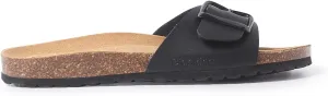 Cordoba Single Buckle Strap Bio Sandals for Women - Sustainable, Eco Friendly, Vegan Leather Sandals. Recycled Upper, Comfy Insole, Cork Midsole, EVA Sole. Made in Spain