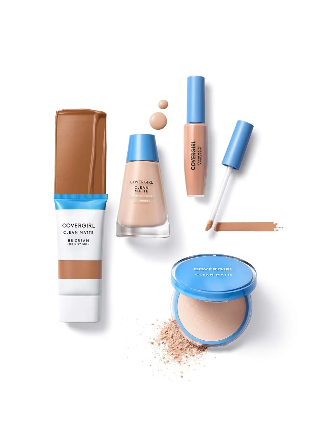 COVERGIRL Clean Matte Concealer, Fair 110, 0.37 Fl Oz, 2 Count