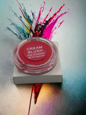 Cream blush monocromática, color lujosamente cremoso y mezclable, para ojos, labios y mejillas, peonía deslumbrant