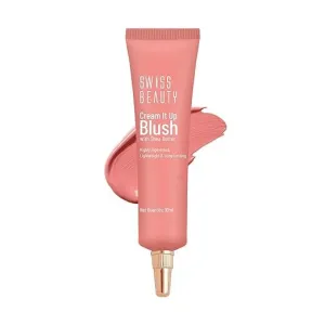 Cream It Up Blusher, Highly Pigmented, Long-lasting, Buildable & Blendable, All Skin Types, Cheeky Peach Shade, 10ml