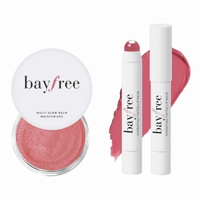 Cream Blush for Cheeks Radiant Finish, Hydrating, Creamy, Lightweight & Blendable Color, Vegan & Smooth Lip Color Balm, Hydrating Vitamin E