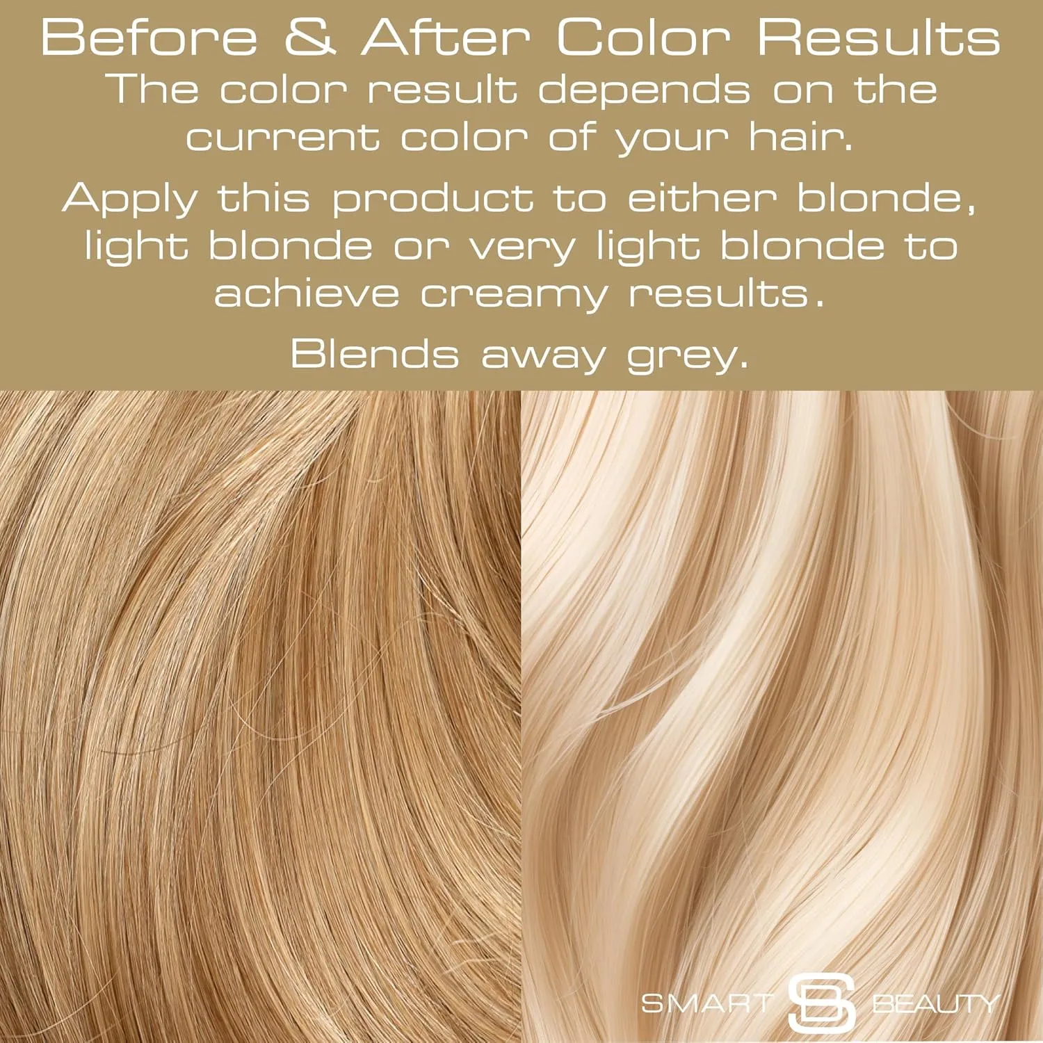 Creamy Blonde Hair Dye with added Plex Hair Care Conditioner, Permanent Hair Color with Natural Creamy Toner for Blond Hair, Vegan Hair Dye, Cruelty-Free - Smart Beauty Hair Color