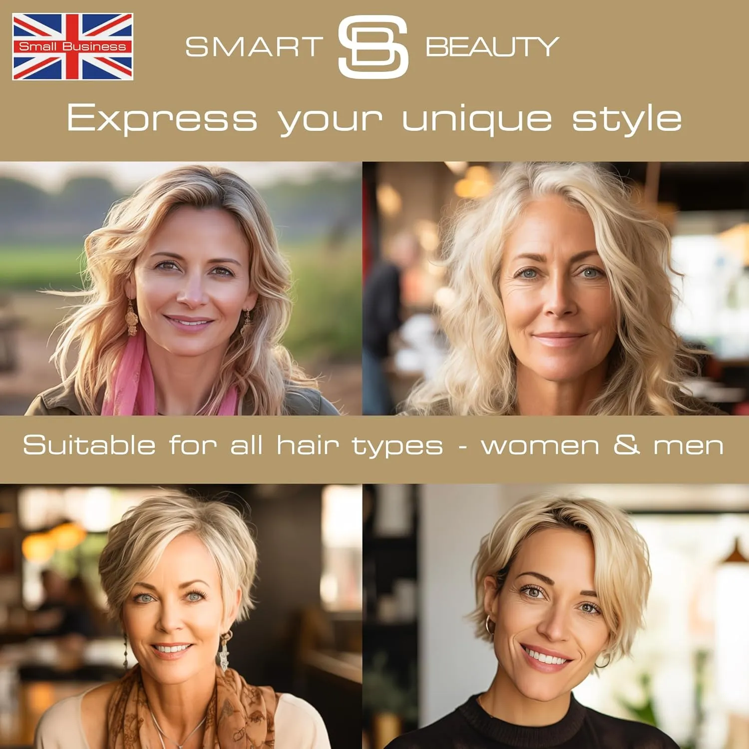 Creamy Blonde Hair Dye with added Plex Hair Care Conditioner, Permanent Hair Color with Natural Creamy Toner for Blond Hair, Vegan Hair Dye, Cruelty-Free - Smart Beauty Hair Color