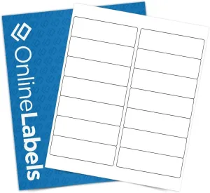 Customizable Address Labels - 4 x 1.33 - Permanent, White Matte - Mailing, Barcoding - Pack of 14,000 Labels, 1,000 Sheets - Inkjet/Laser Printers - Online Labels