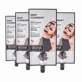 Deep Cleansing Peel-Off Face Mask | 4 Pack | Ideal for Combination to Oily Skin | Removes Impurities & Imperfections