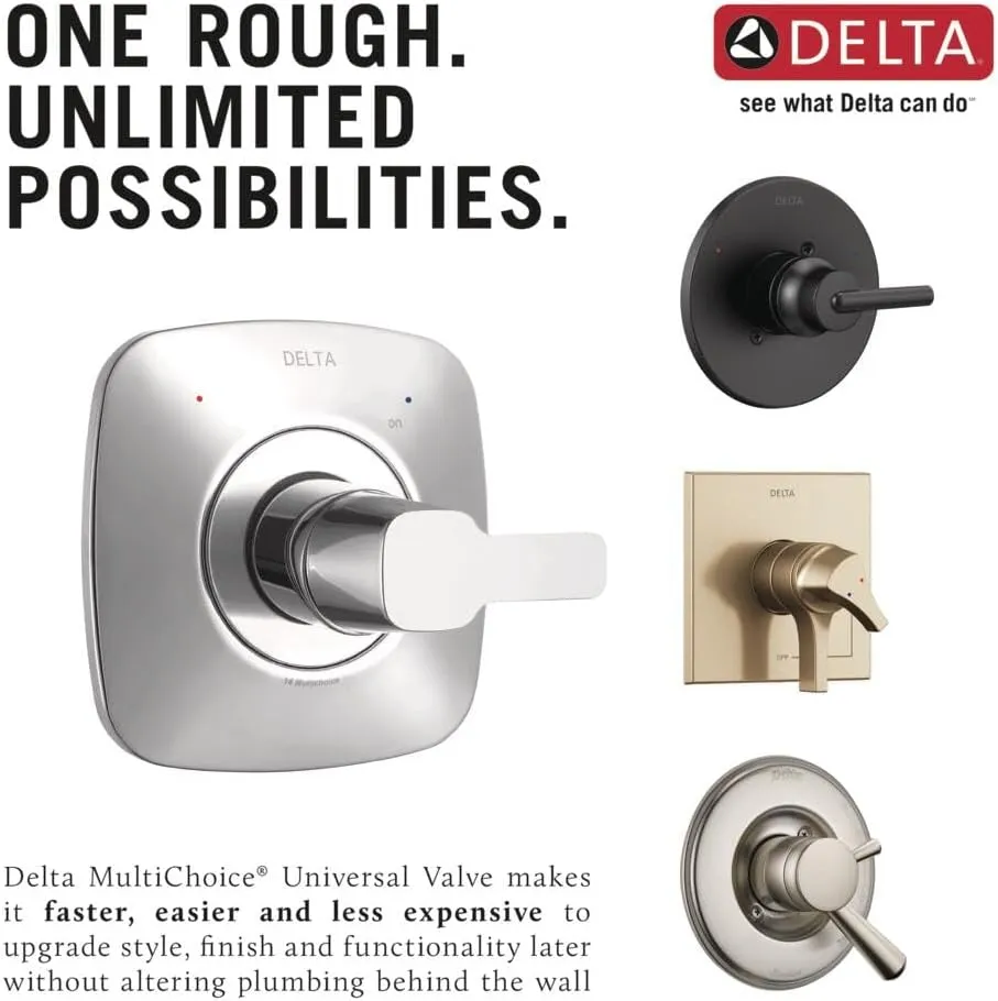 Delta Faucet R10000-UNBX MultiChoice Universal Tub and Shower Valve Body for Tub Faucet Trim Kits